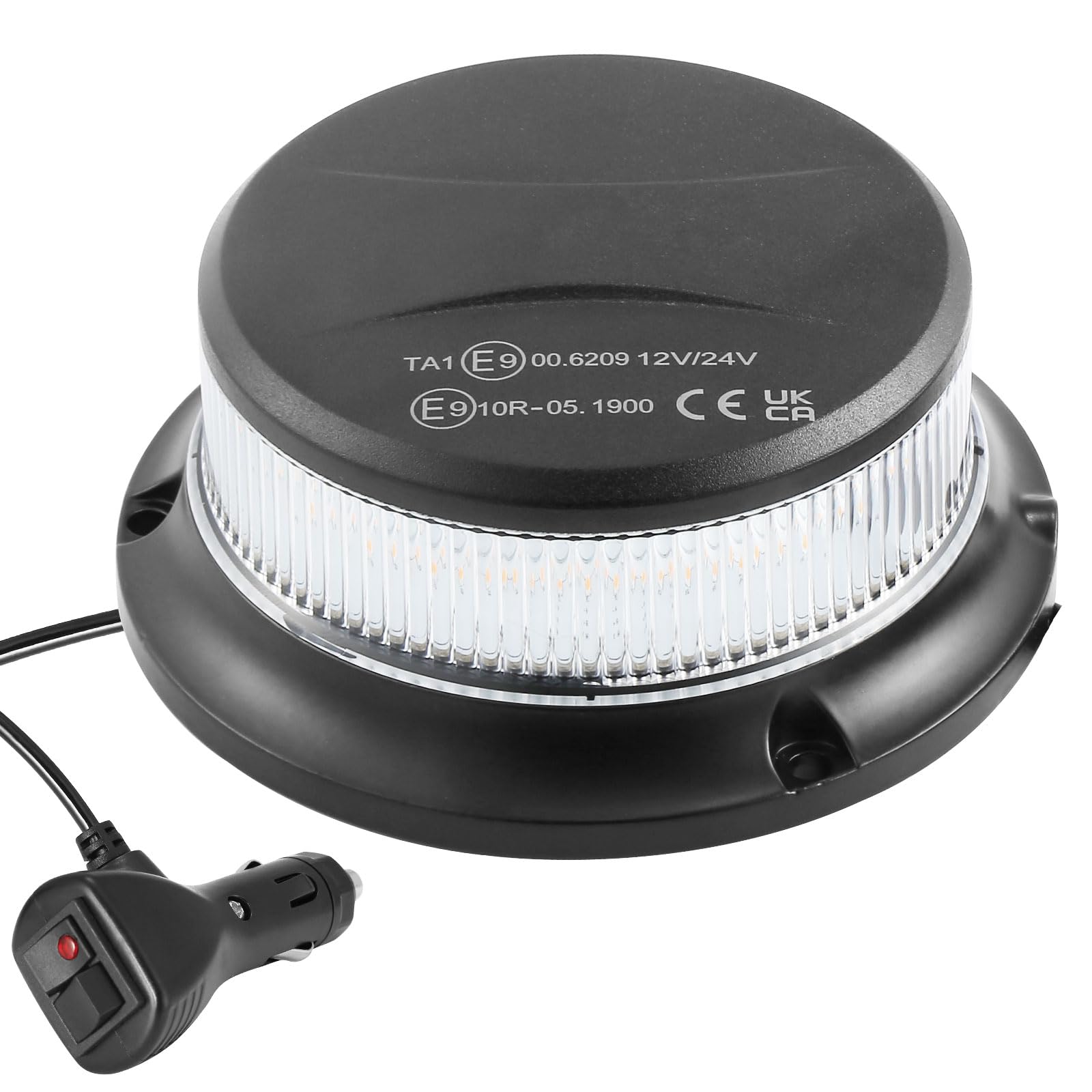 Luce LED Stroboscopica Lampeggiante 12V/24V 7 Modelli di Flash con ECE R6 R10 E9 Lampeggiante Magnetico per Trattore Agricolo