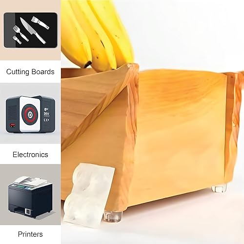 Miniatura 6 de Parachoques autoadhesivos transparentes para pomos de puerta (paquete de 12) – Tapón de manija de puerta pequeña – Protectores de pared para puerta