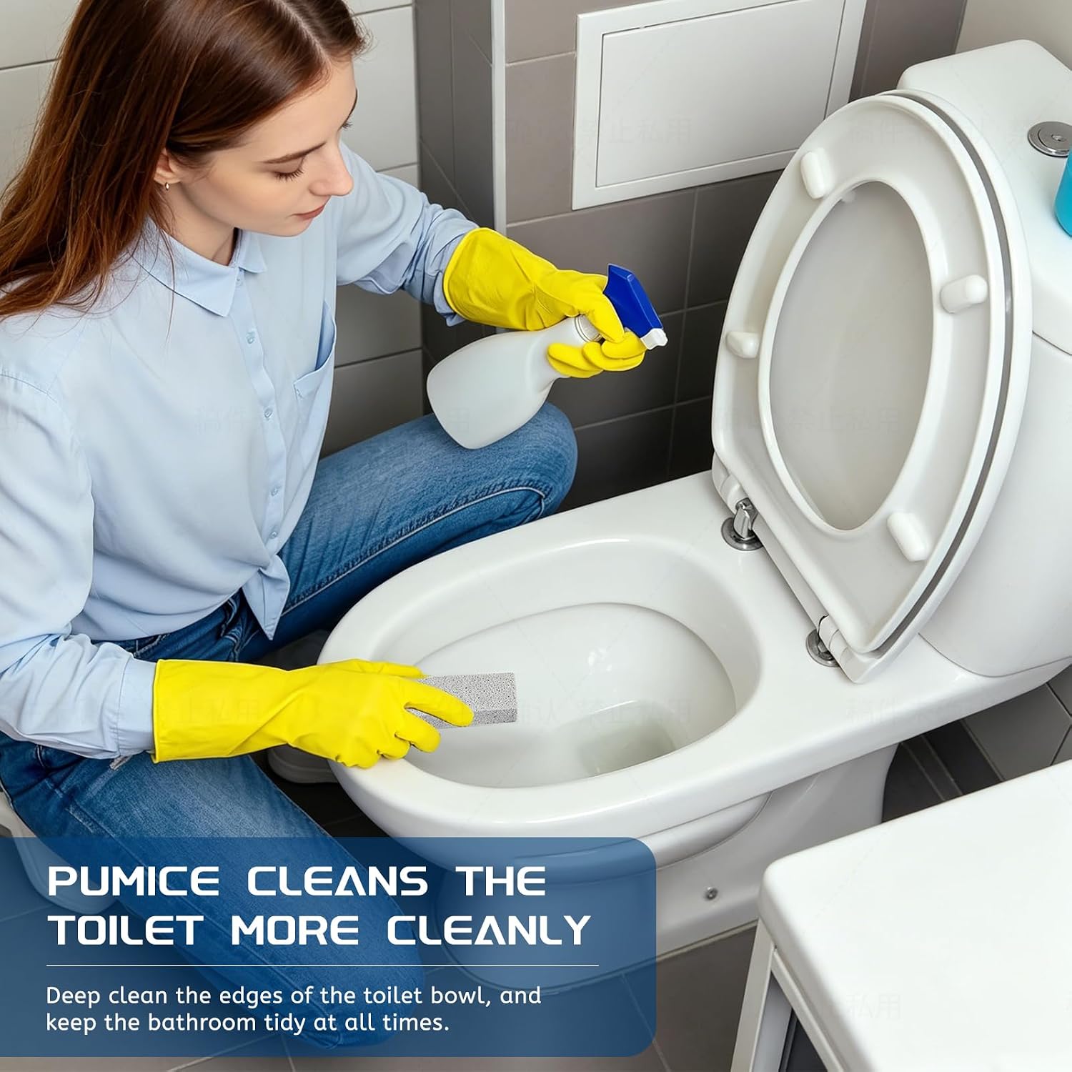 20 Pack Pumice Stone Toilet Bowl Cleaner, Piedra Pomez Scouring Stick