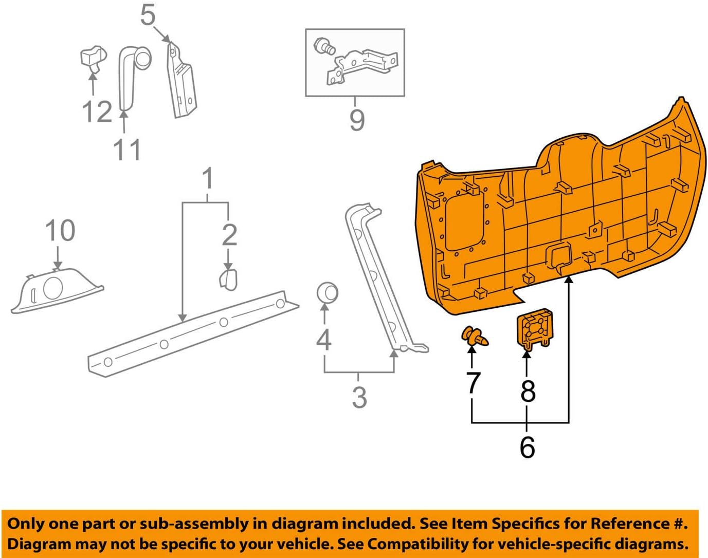 Toyota 647800E040B0 Door Trim Panel Assembly Amazon.ca Everything Else