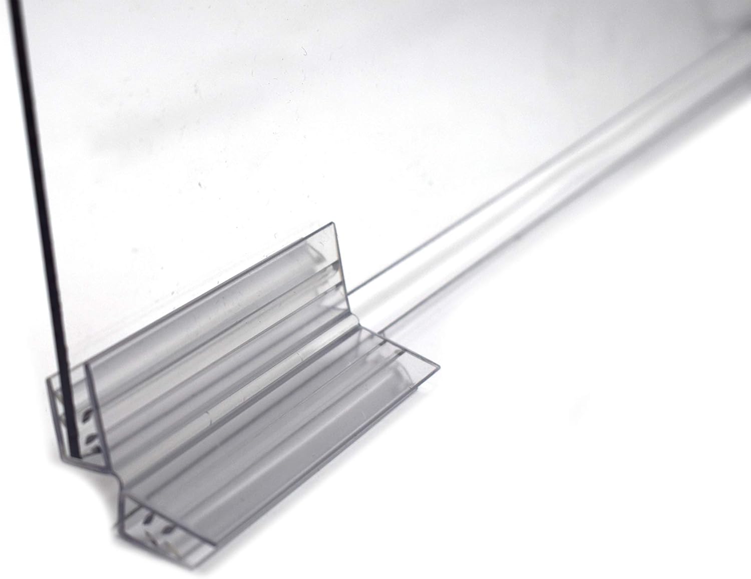 Plastic Hinged Plexiglass Connectors for Acrylic Sheets, Sneeze Guards 3/16" to 1/4" Thick Glass, 2 Way Hinge Panel Joiner, Clear, 20 Pack