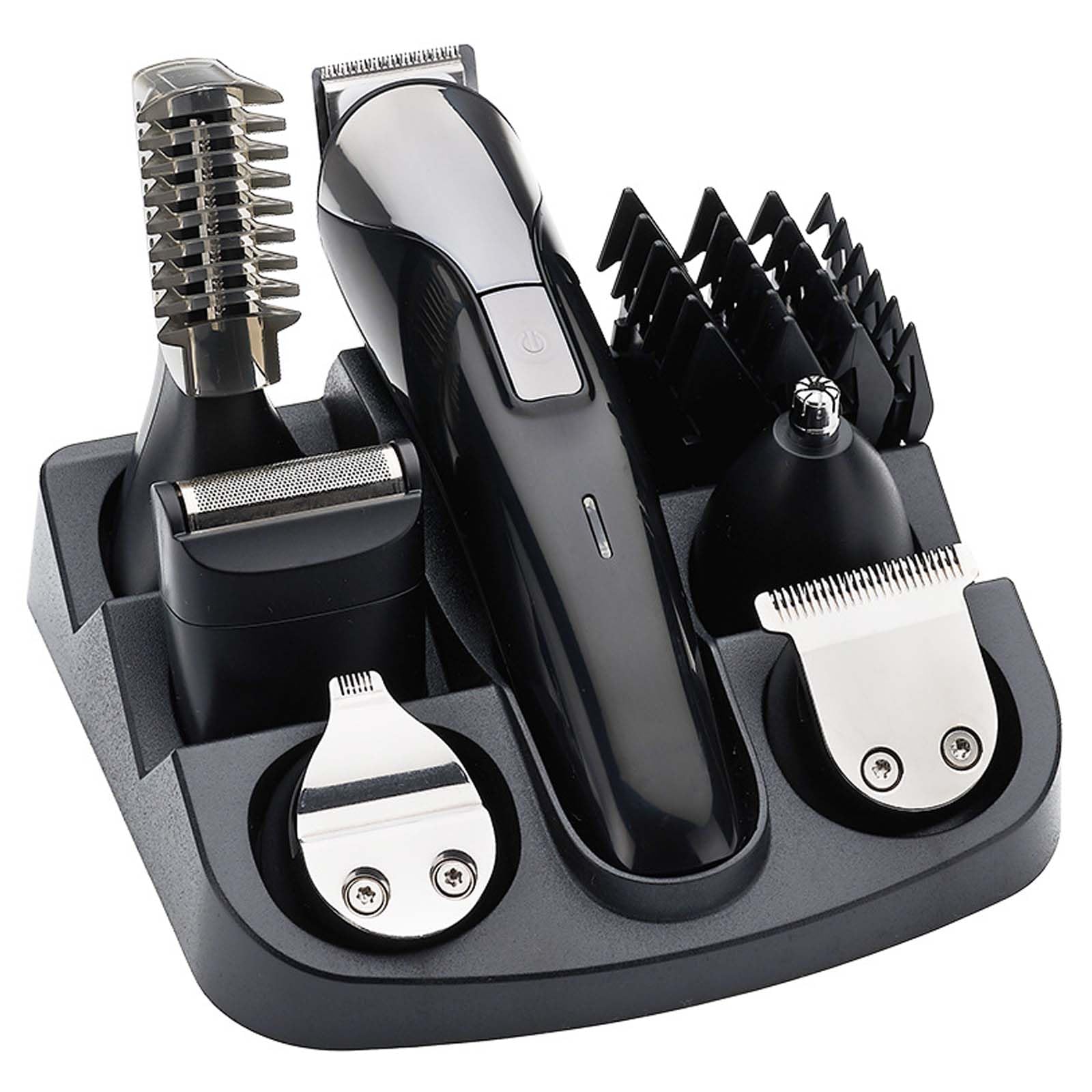 Colexy Barttrimmer Herren Haarschneidemaschine Set, 12-in-1 Haarschneider Pflegegeset Nashaartrimmer Körperhaartrimmer präzise Rasierer elektrische Herren, Wiederaufladbarer & Wasserdichter