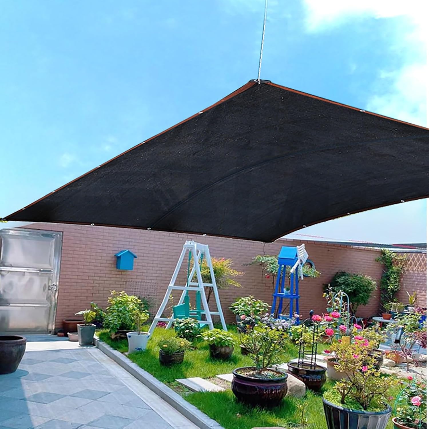 Sun Shade Net, Shade Cloth, Sunblock Net, Sun Shade Netting, Sun Shade Cover, Mesh Tarp With Grommets, Sun Protection Neting Cover, Mesh Shade Tarp Sunshade For Plants, Patio, Chicken Coop(12*12m(4.7*