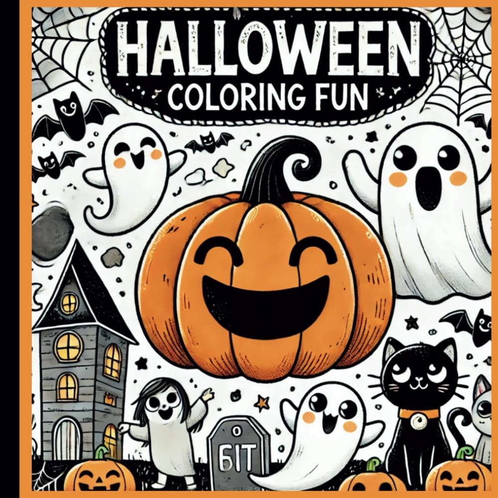 Halloween Coloring Book For Kids Coloring Pages with Halloween