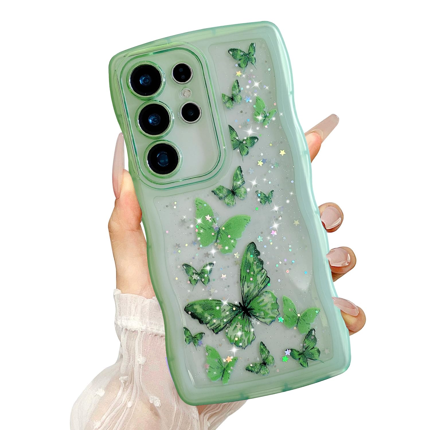 Amazon.com: UEEBAI Wave Butterfly Case for Samsung Galaxy S25