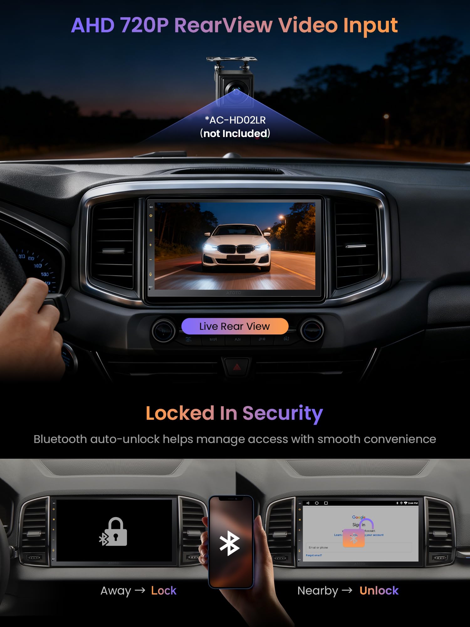 ATOTOZONE A5L Radio 2 DIN Android con CarPlay & Android Auto Inalámbrico, AI Radio para Coche Pantalla Táctil 7 Pulgadas con GPS Navi, Wi-Fi/BT/USB, DSP& EQ 24Bandas, 2G+32G
