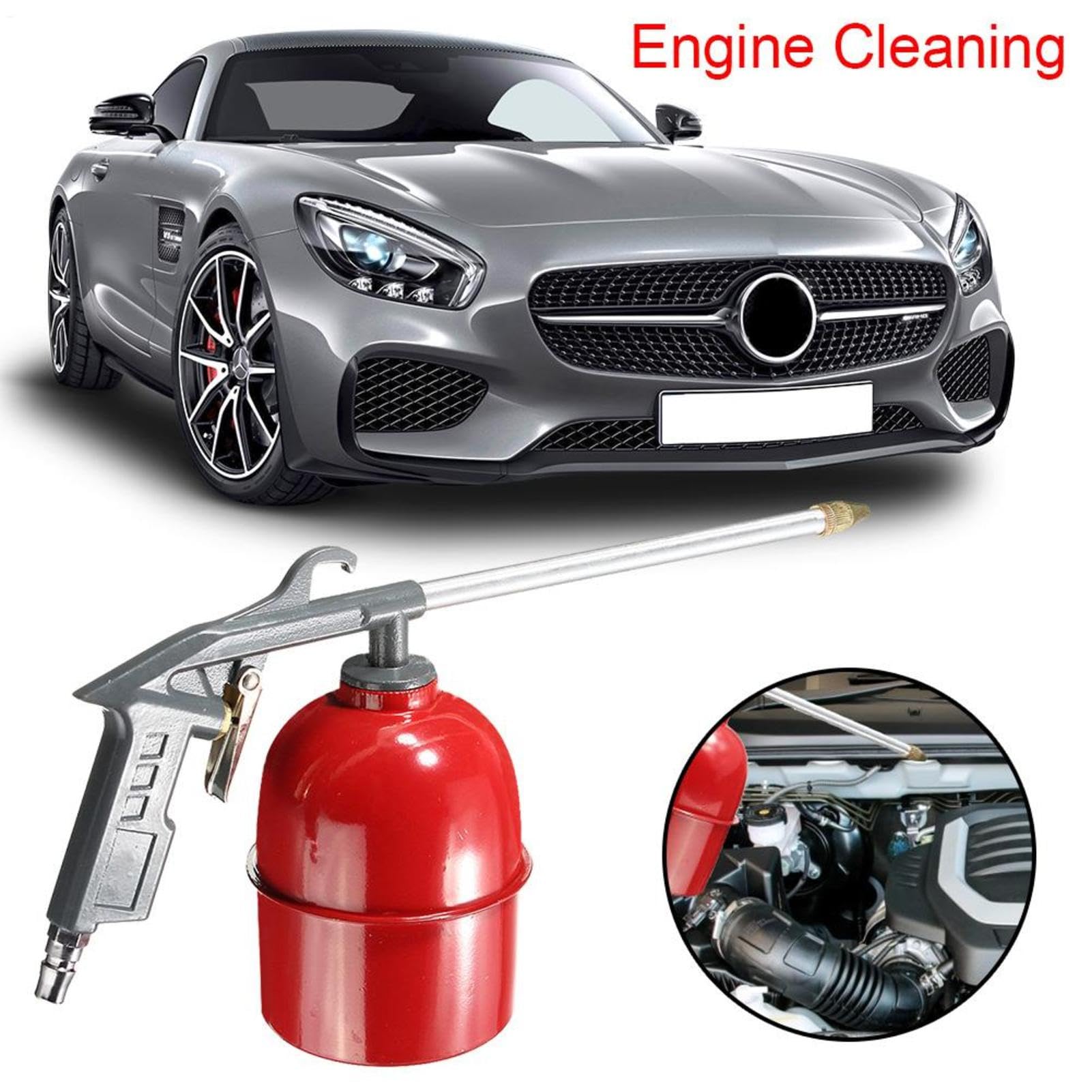 Aerosol de limpieza del motor Herramienta solvente de lavado de autos con | El sifón del desengrasante del rociador de aire equipa la de la limpieza del motor para el espray de polvo que de