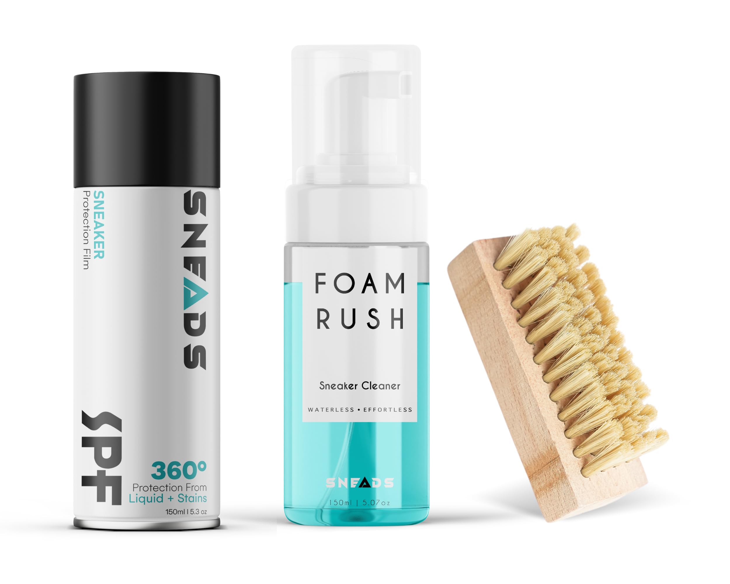 sneads Essential Kit (SPF+foam rush) Magic Brush (Medium Bristles) | Sneaker Protection SPF | Shoe Cleaner | Foam Rush | Sneaker Care | Shoe brush | Sneaker Essentials (B0D5RJWGVB) Amazon Price History, Amazon Price Tracker