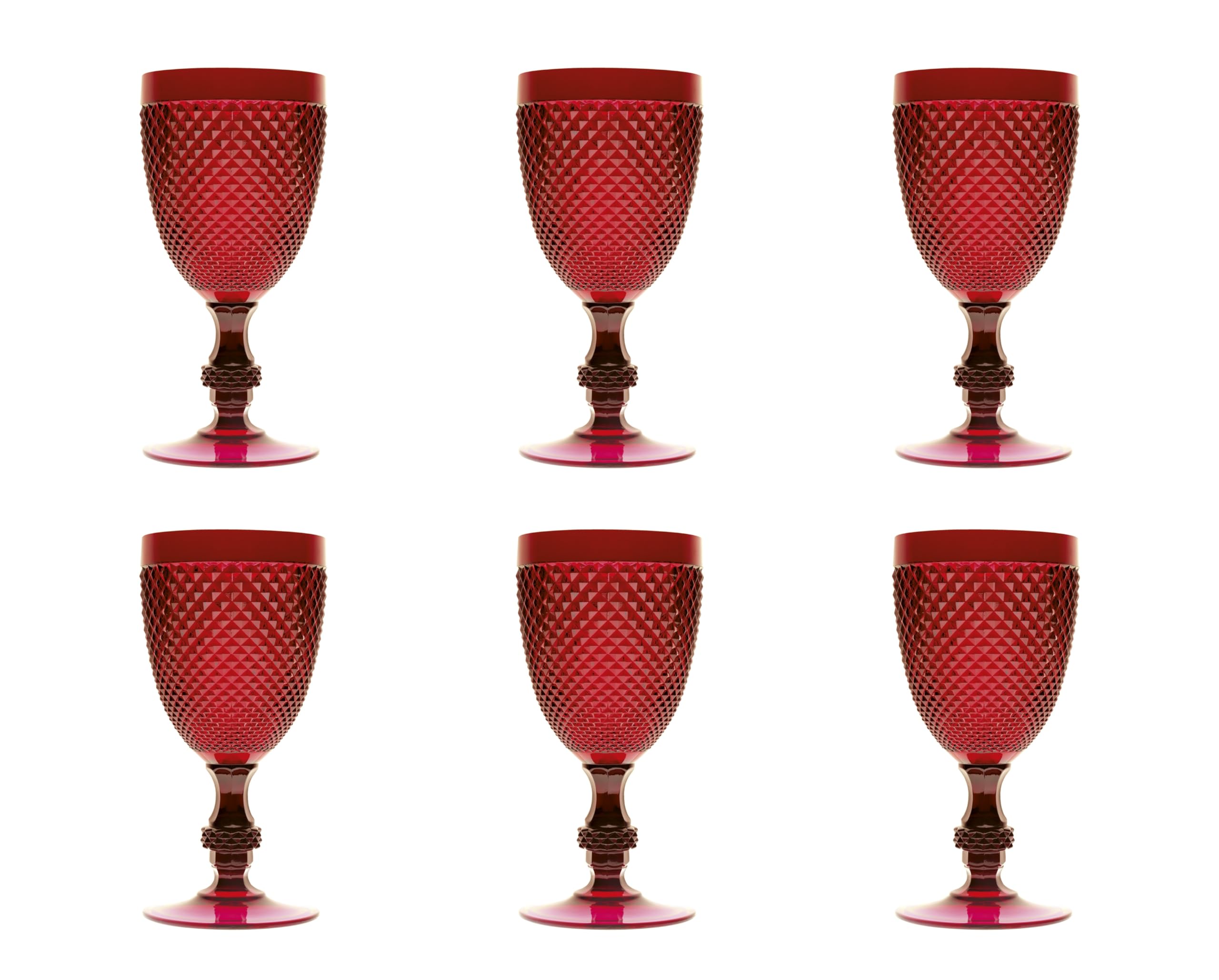 Brunch Time Set Copa Para Vino Tinto 6 Uds. Diamond 39 cl Rojo