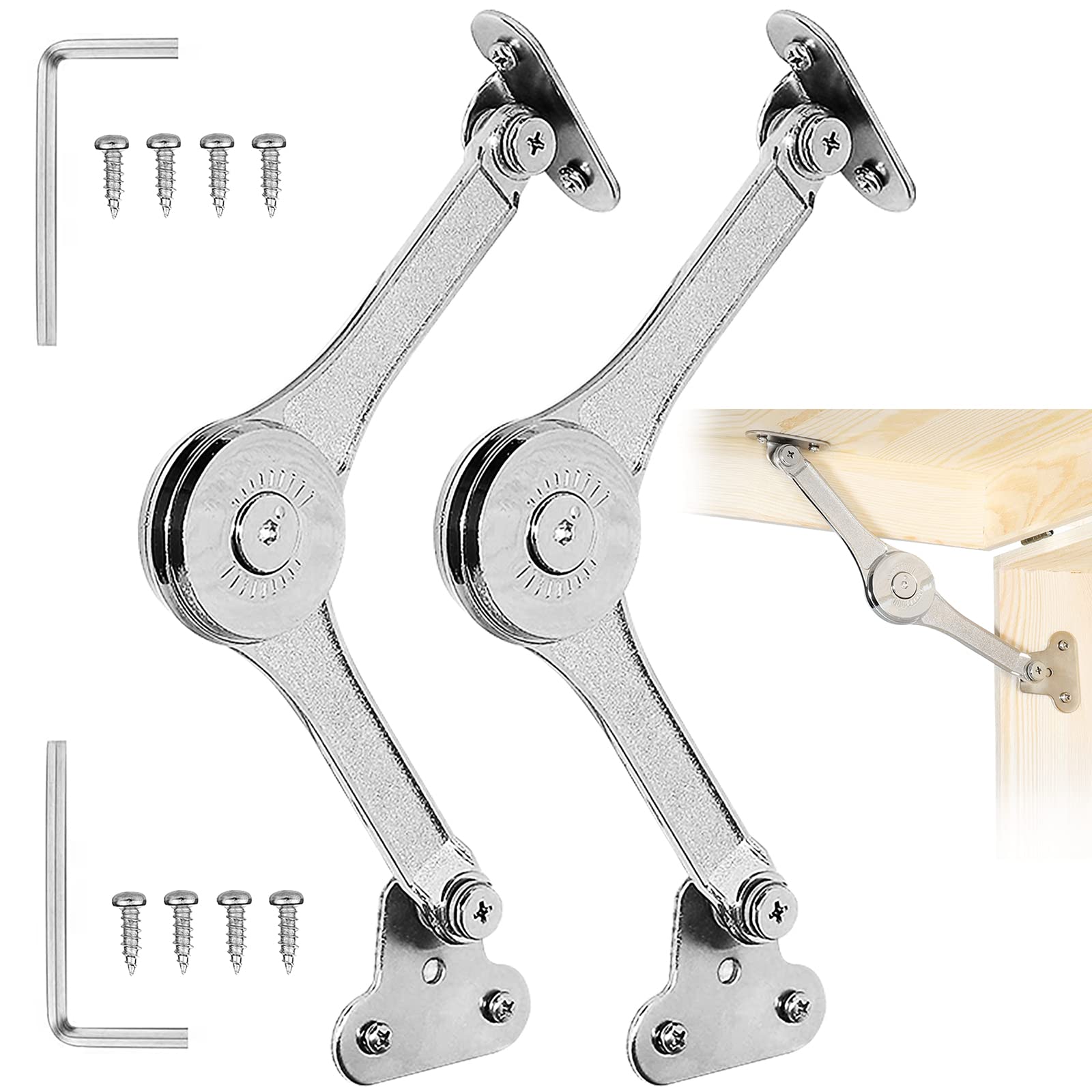 Buy Toy Box Hinges Soft Close, Lid Support Hinges Heavy Duty, Piano