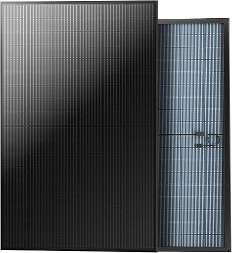 JJN 850W Bifacial Solar Panel Kit, 2-Pack 425W N-Type Monocrystalline, 25% High Efficiency UL Certified Panels for Home, Farm & Off-Grid Systems