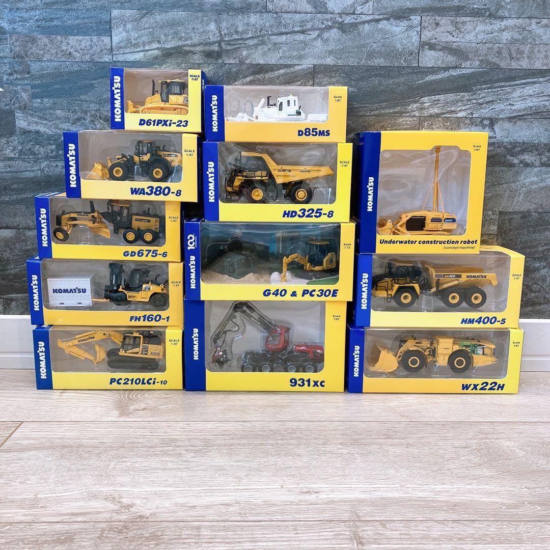 Amazon.co.jp: Komatsu コマツ 株主優待 全種類12種類 ミニチュア