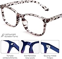 Vista 4 de Livho Gafas de Luz Azul de Alta Tecnología - Gafas de Computadora con Bloqueo Avanzado de Luz Azul - Fatiga por Pantalla y Protección UV *B3