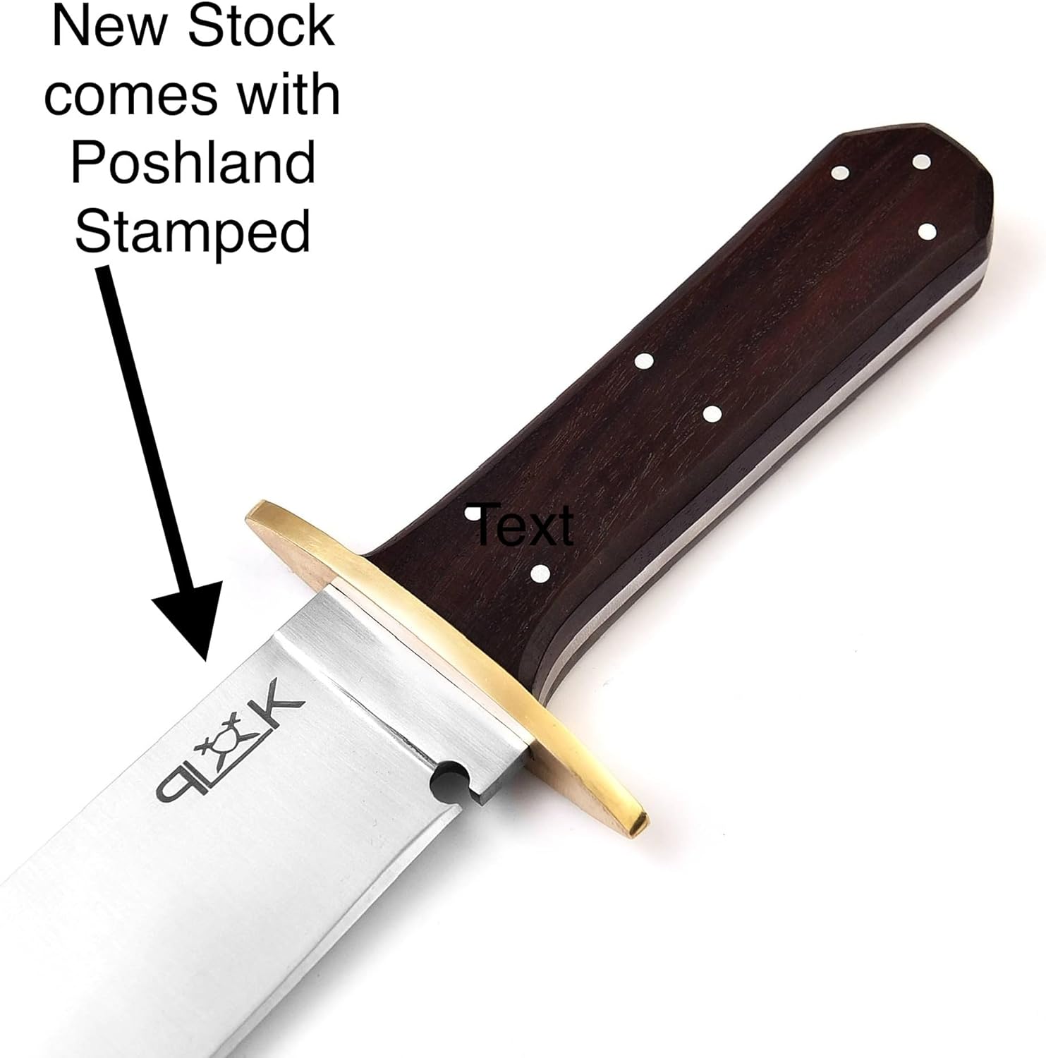 Poshland Custom Handmade D2 Steel 15.00 Inches Hunting Knife - Beautiful Rose Wood Handle (REG -1118)