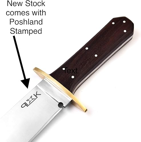 Miniatura 8 de REG-109 Cuchillo Bowie hecho a mano de acero D2 de 15.25 pulgadas, mango de madera maciza