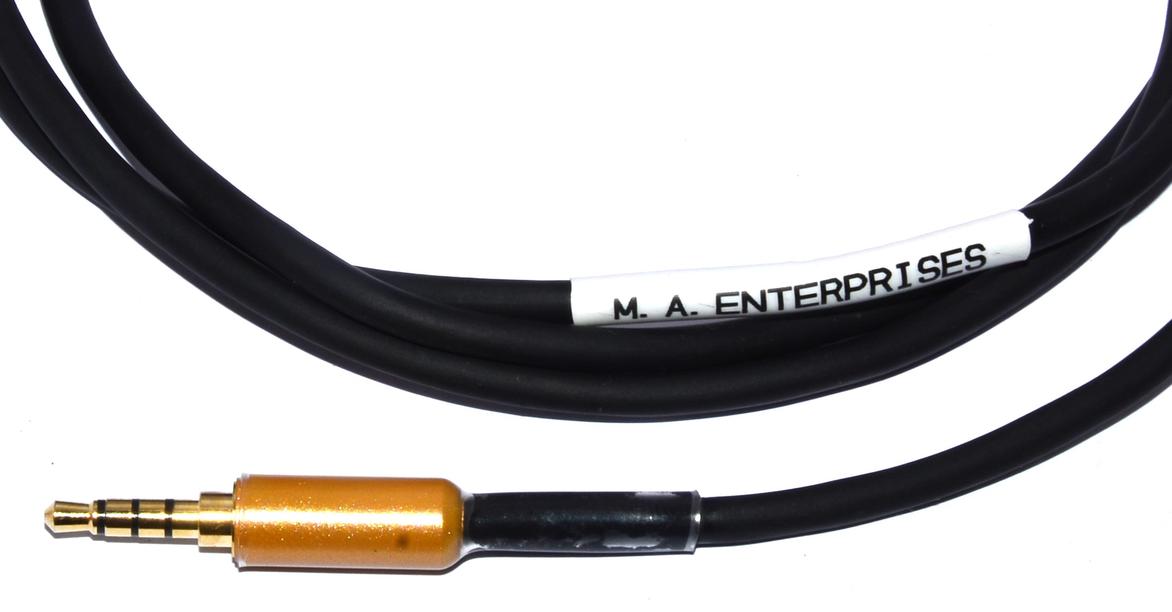MA Mono Plug 6.35mm to 3.5mm 4 Pole Stereo Audio Jack 5m Amplifier Laptop Mobile Recording Guitar Cable [Silver, Black] - Image 3 thumbnail