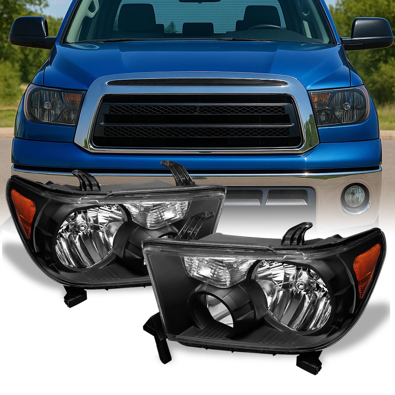 AKKON Black Housing Headlights