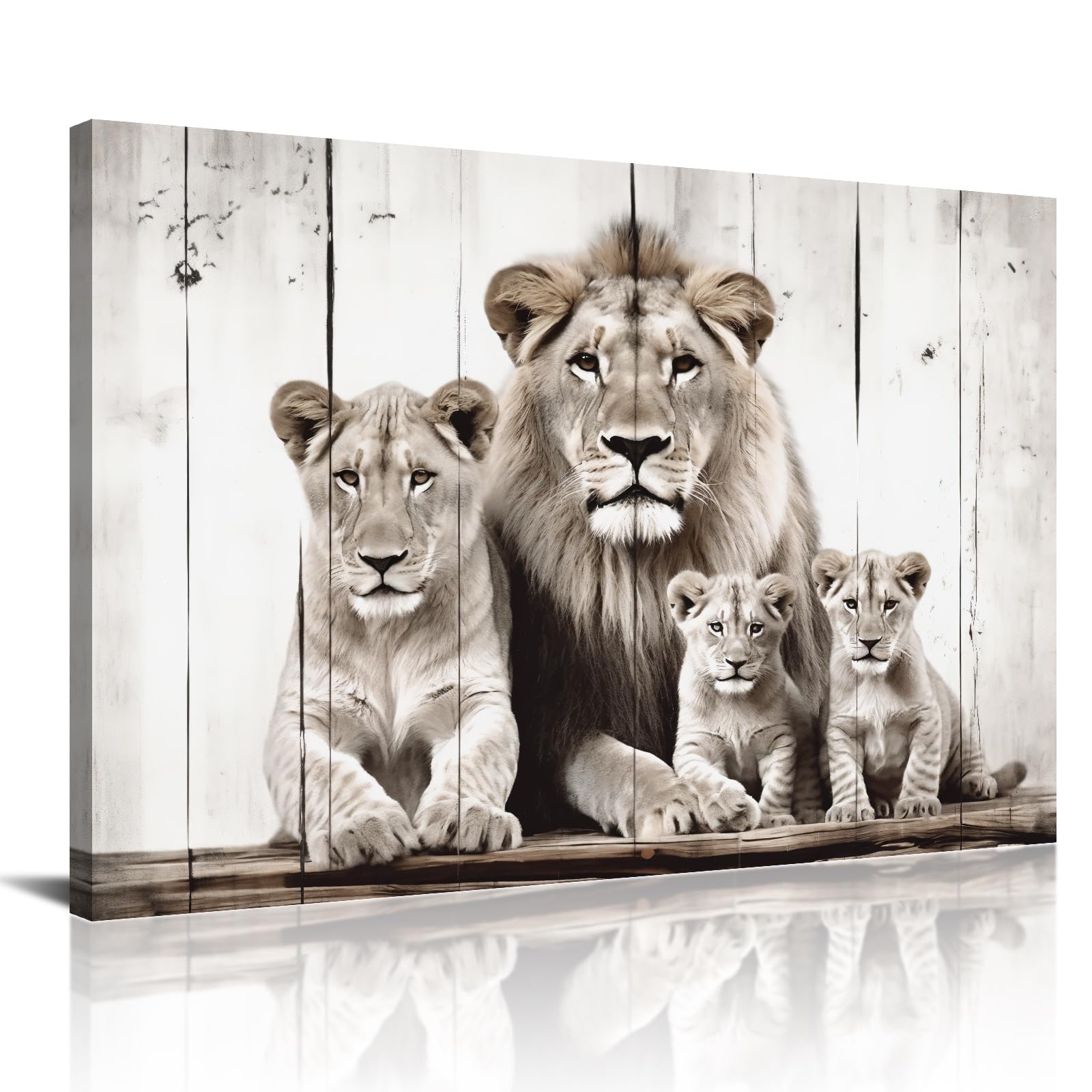 Lion Cubs And Family Wallpaper