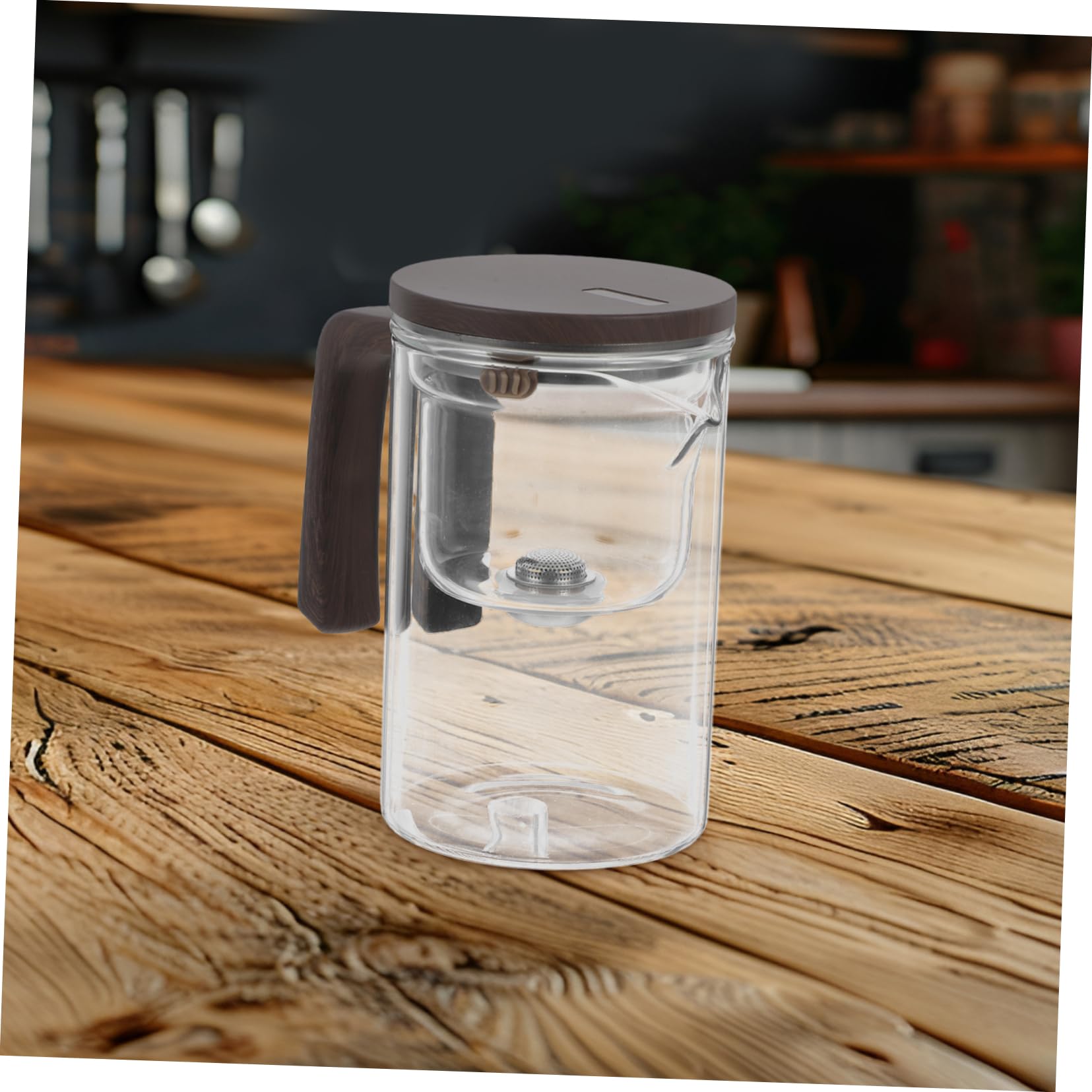 ULTECHNOVO Glas-teekanne mit Teesieb Fassungsvermögen für Losen Tee und Blumen Handgefertigt Inklusive Edelstahl-sieb für Teeblatttrennung