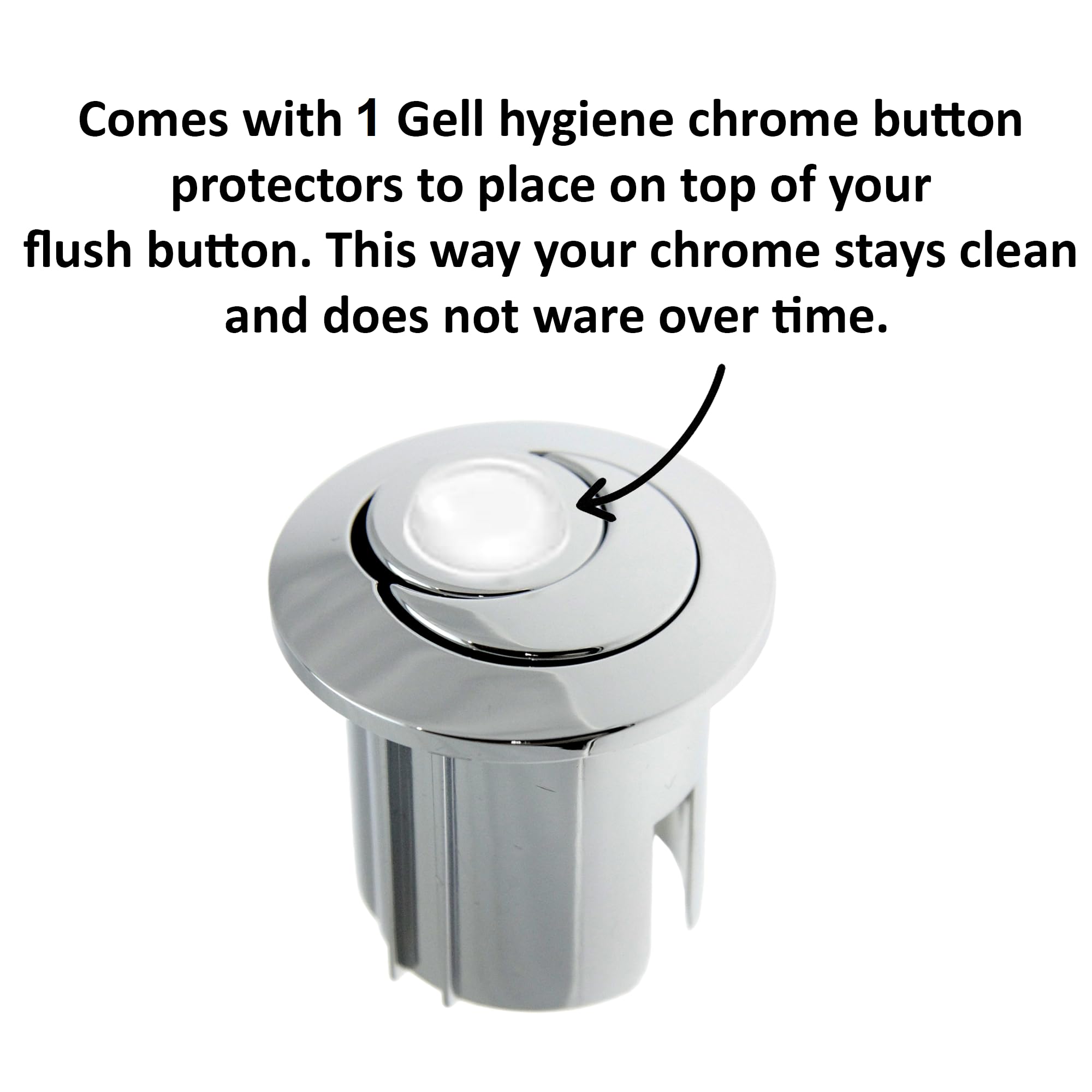 Roca AH0001800R Dual Flush Chrome Push Button – Threaded Rods, Short ...
