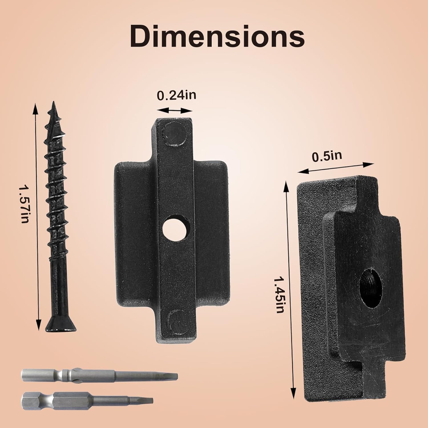 800PCS Hidden Deck Fasteners for Composite Decking Boards Composite Deck Fasteners with Screws and Drill Bits
