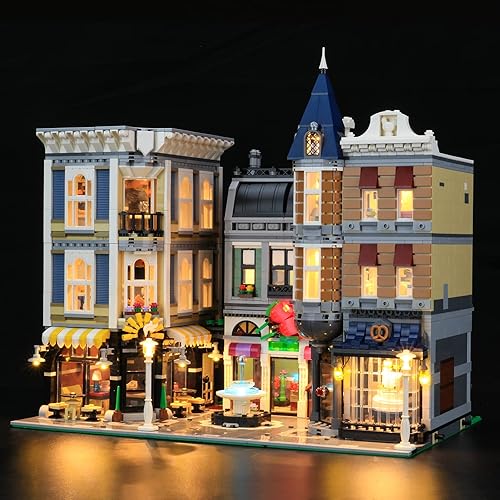 Miniatura 2 de LIGHTAILING Kit de iluminación LED para Lego- 10255, modelo de bloques de construcción cuadrados de montaje, juego de luces LED compatible con el