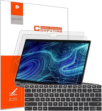 YINOVEEN 2 Pack 14 inch Anti Glare Screen Protector for 14" Dell Inspiron 7420 7425 7435 Multi-Touch 2-in-1 Laptop & Keyboard Cover, Matte Not Fit None-touch 5420 5425 7420 7425