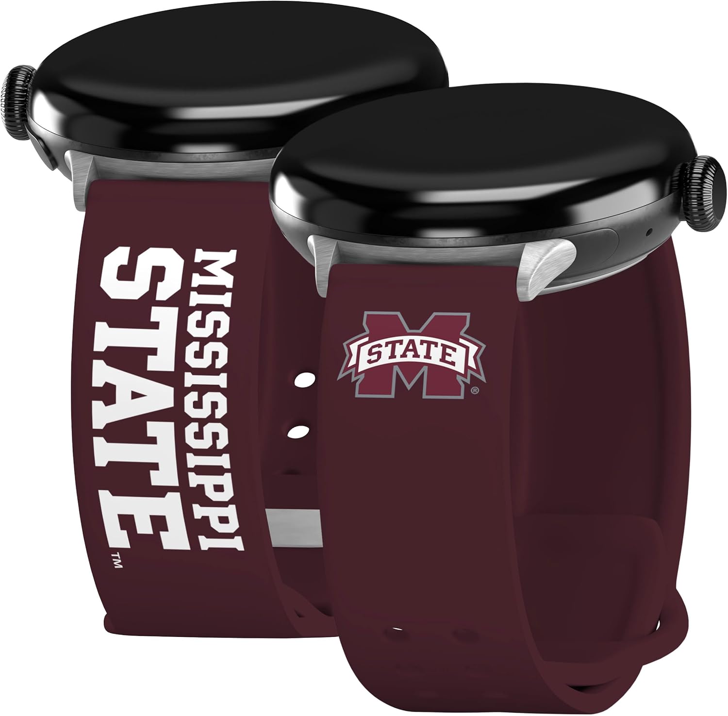 Affinity Bands Mississippi State Bulldogs HD Watch Band Compatible with Google Pixel Watch
