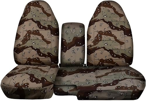 Miniatura 9 de TOTALLY COVERS Compatible con fundas de asiento de camión de camuflaje Ford RangerMazda Serie B 1998-2003 (banco dividido 6040) con consola