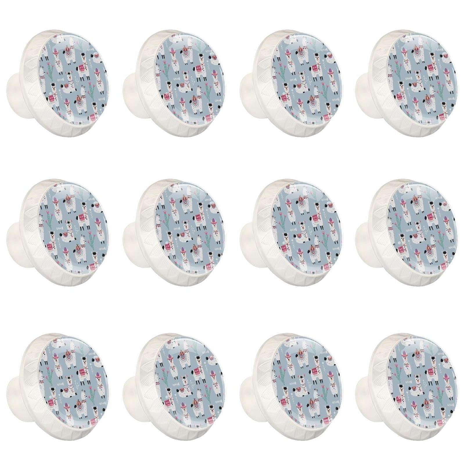 Boutons d'armoires de cuisine lama lot de 12 poignées de tiroir