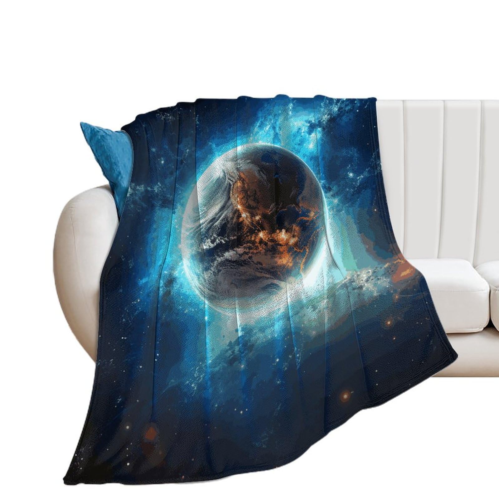 Couverture en microfibre pour canapé et lit grand format flanelle douce