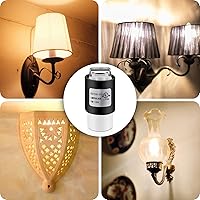 Vista 7 de E12 Socket,Ceramic Candelabra Socket E12 Bulb Lamp Holder, Screw Fixing Incandescent LED Light Bulb Holder