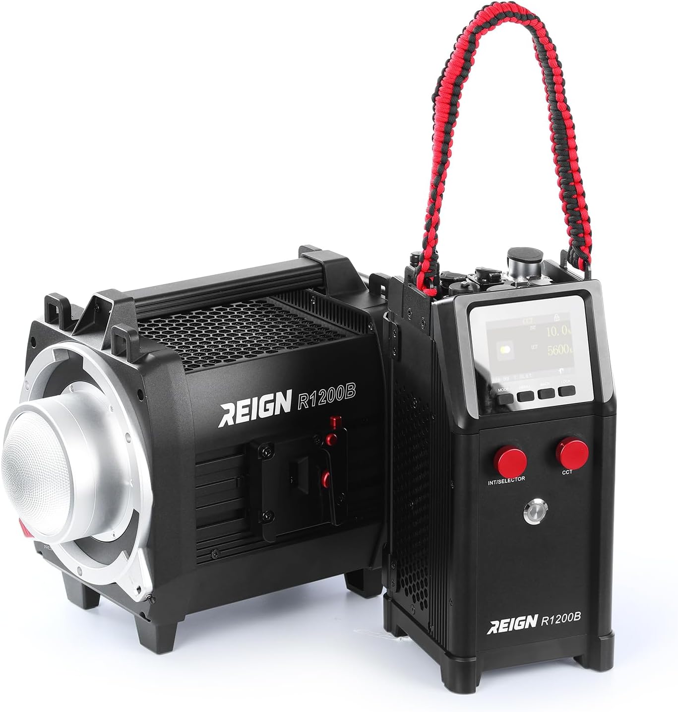 GVM Reign 1200W Studio Lights, Bare Light 9360lux/9.8ft, Photography Lighting of DMX, CRMX, RDM, Art-Net, Video Lighting with G7 Mount, Filming Light, LED Monolight, 2700-6800K