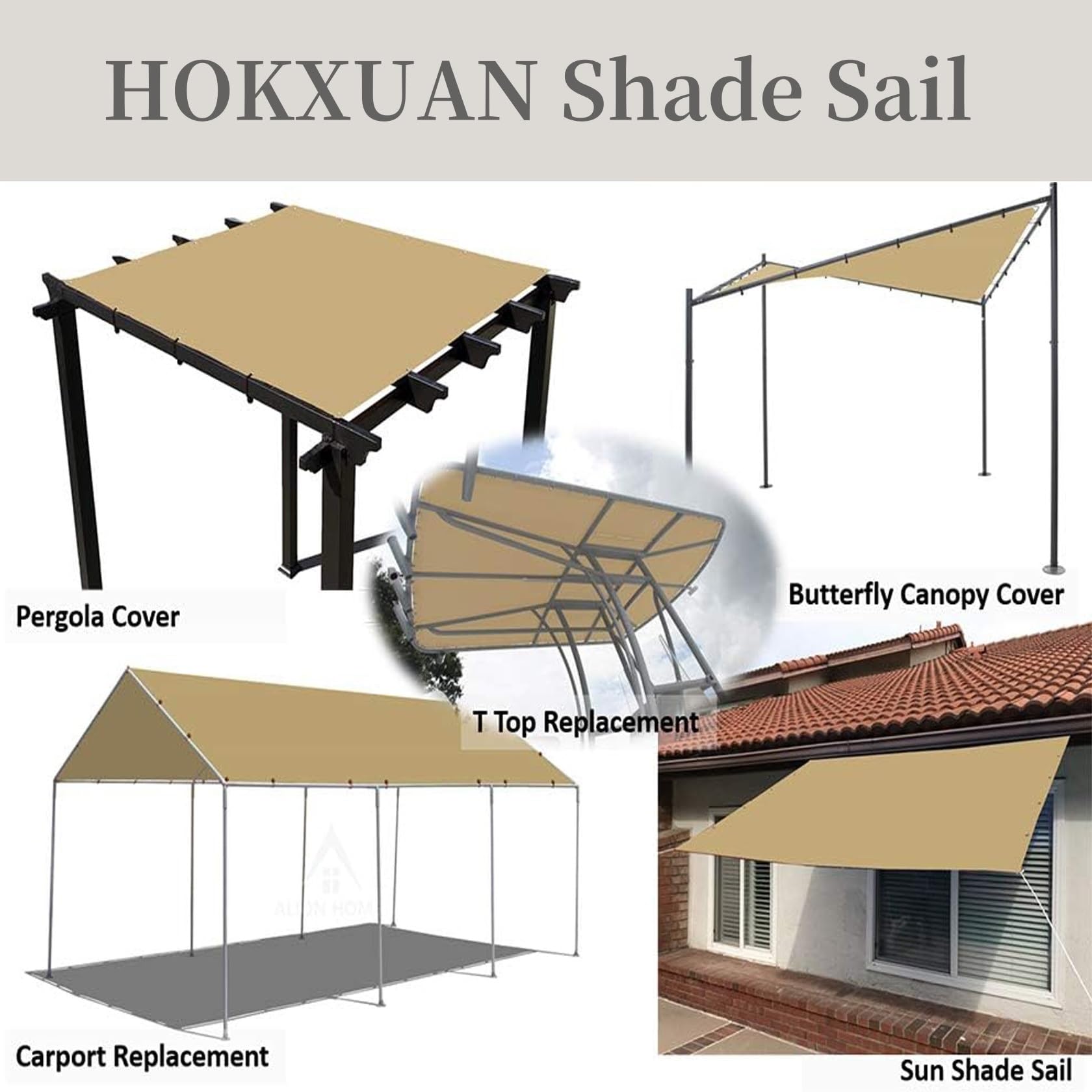 Toldos Exterior Terraza 2 x 3.4 m Protección UV a Prueba de Viento Malla Sombreo, Red de Sombra con Ojales para Jardín, Terrazas, Patio, Verde Oscuro