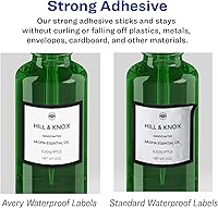 Vista 6 de Avery Etiquetas cuadradas arqueadas impermeables duraderas, tecnología Sure Feed, 2 "x 2-3/16", 120 en total, etiquetas impermeables resistentes al