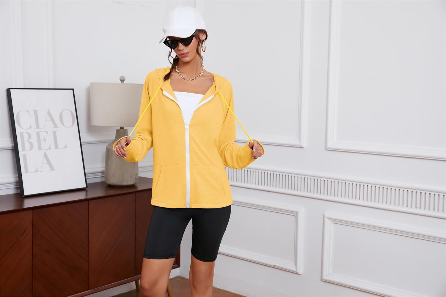 TASAMO Zip Up Hoodie Women Oversized Sweatshirt Long Sleeve 2026 Comfy Lightweight Outfit Jackets Workout Clothe - Image 6