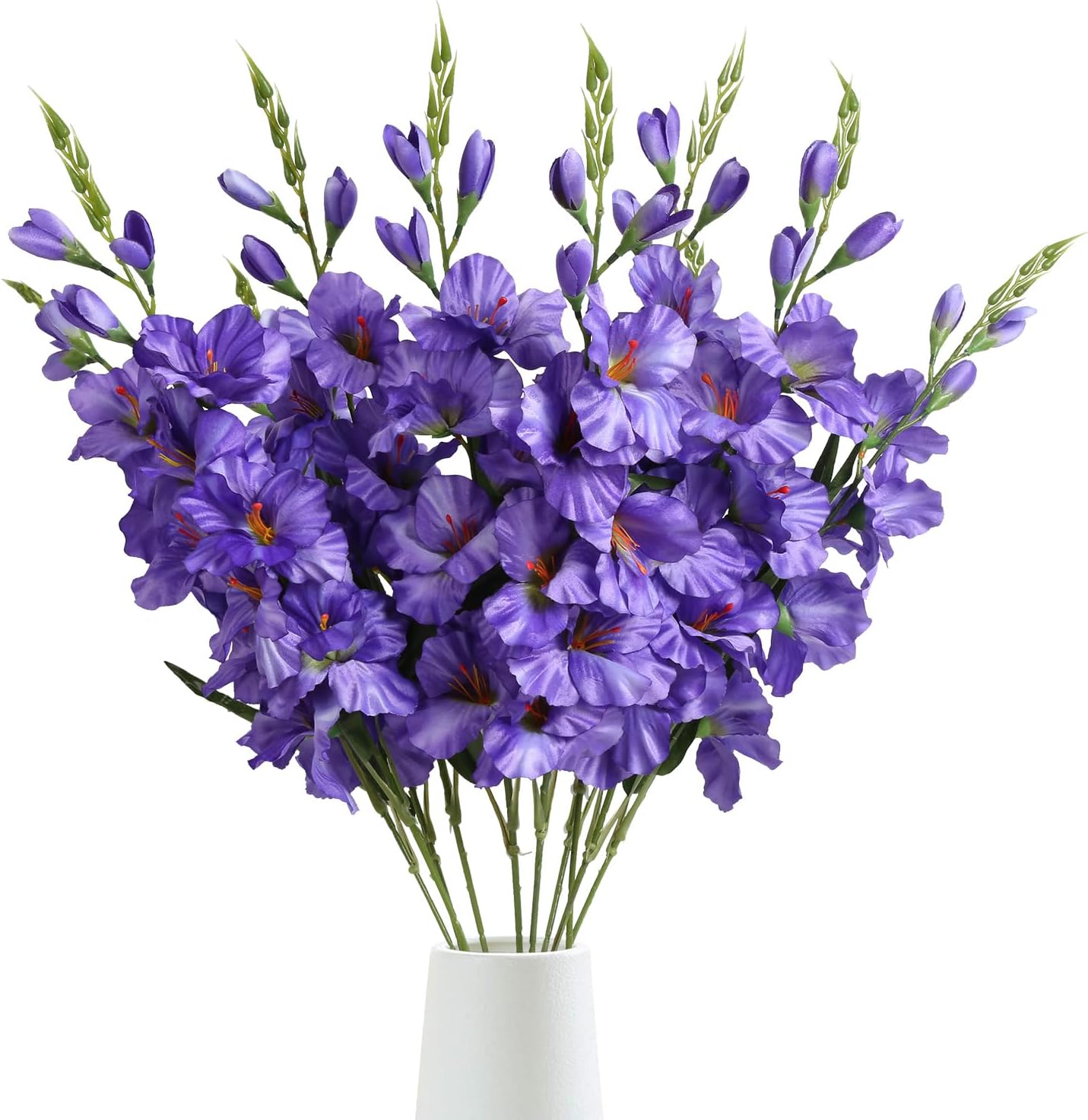 IPOPU Gladiolus Artificial Flowers Purple Gladiolus Flowers