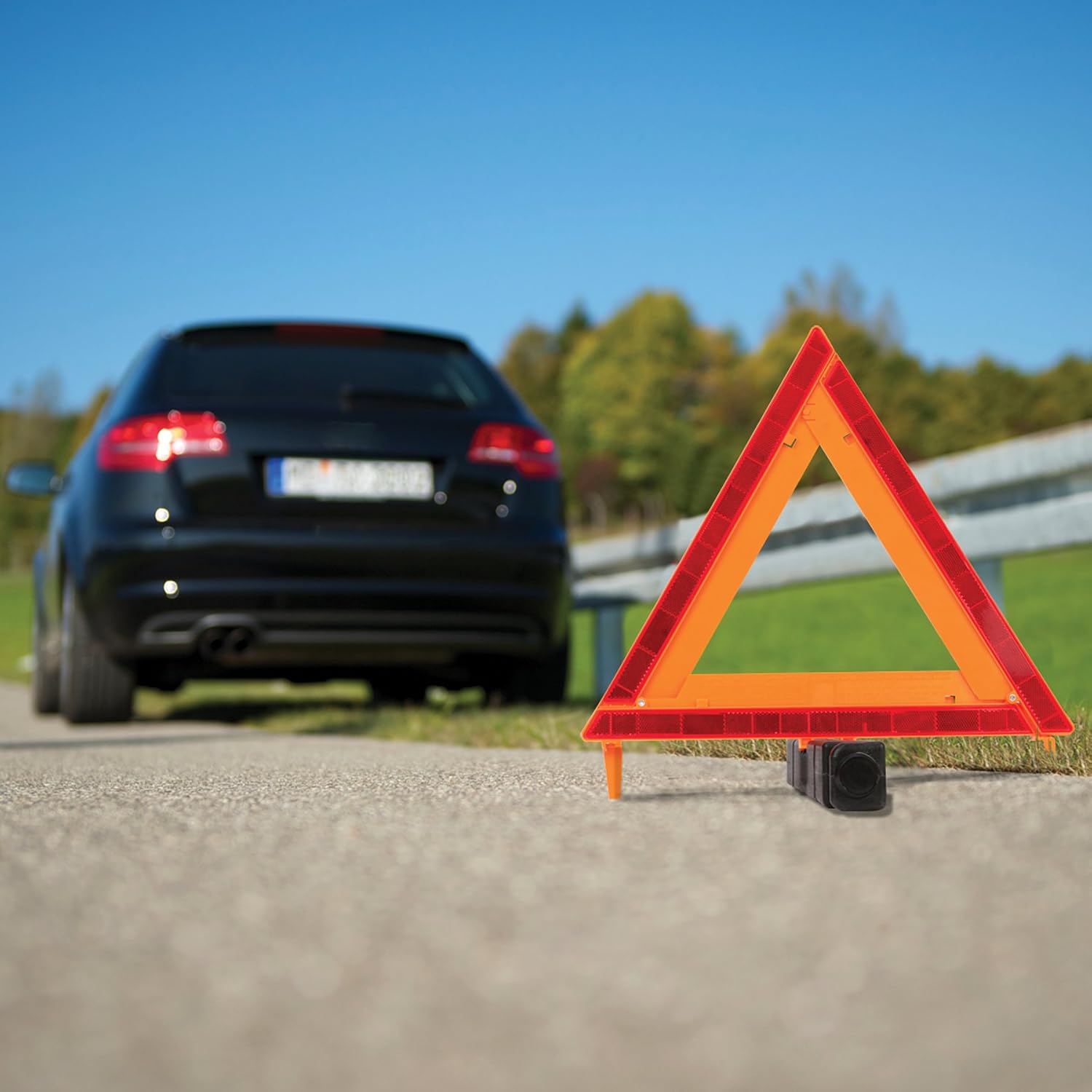 Performance Tool W1499 DOT Approved Warning Triangle for Roadside Emergencies - Lightweight and Stable at 29 Pounds - 175" x 172" (Pack of 2)
