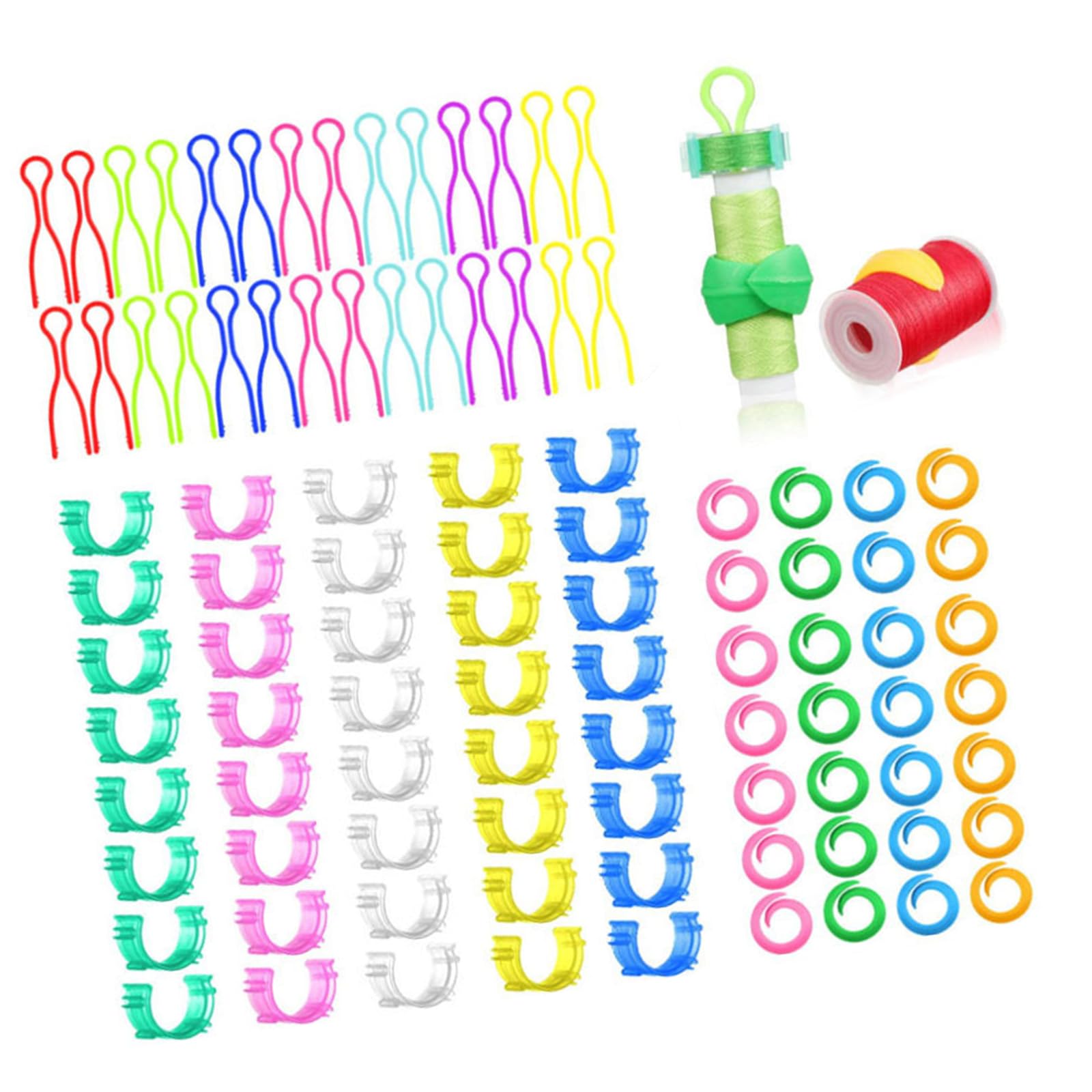 NEWFT Professional Thread Spool Clamps Anti Slip Bobbin Organiser Clip Multipurpose Spools Holder Clip for Quilting Anti Slip Thread