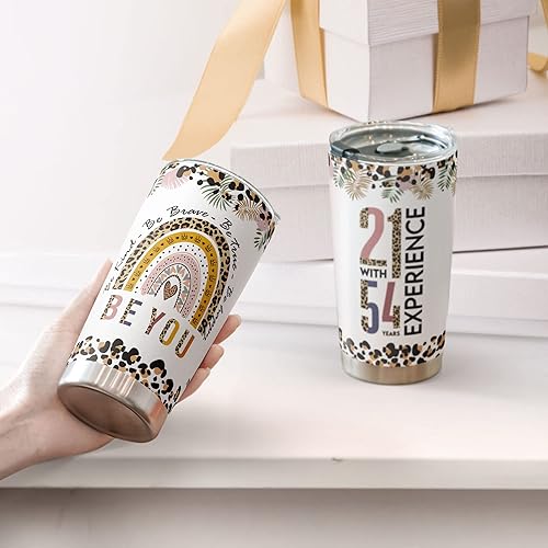 Vista 9 de Macorner Regalos de cumpleaños número 80 para mujeres, vaso de acero inoxidable de 20 onzas, regalos de cumpleaños de 80 años para mujeres, mejores