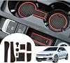 GAFAT Golf 7 7.5 GTI Variant R GTD GTE Non-Slip Rubber Mats - Centre Console Armrest, Cup Holder, Door Seam Mats (Red)