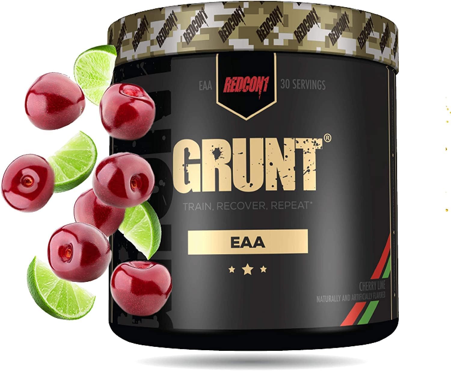 REDCON1 Grunt EAAs, Cherry Lime Sugar Free, Keto Friendly