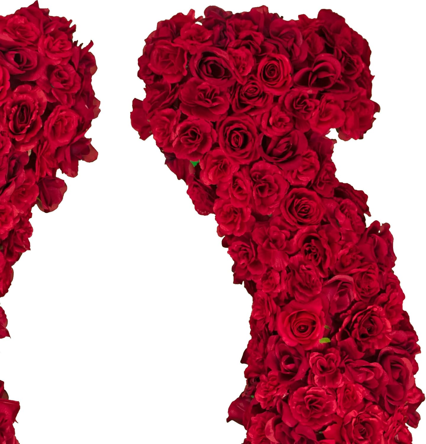 40in Tall Lucky Rose Petal Horseshoe Centerpiece, Tabletop Derby Party Display