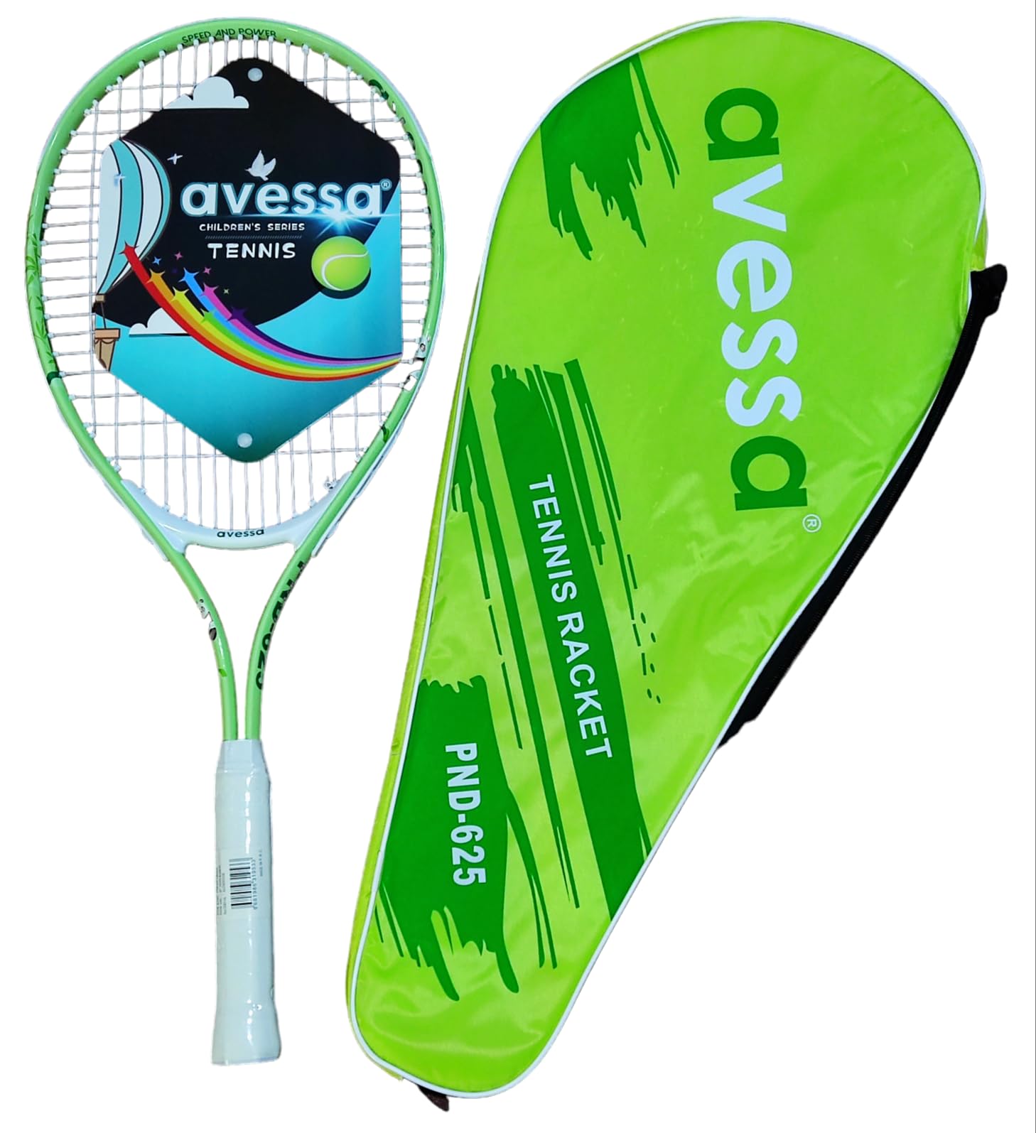AVESSA PND-625 GREEN PANDA DESENLİ TENİS RAKETİ YEŞİL