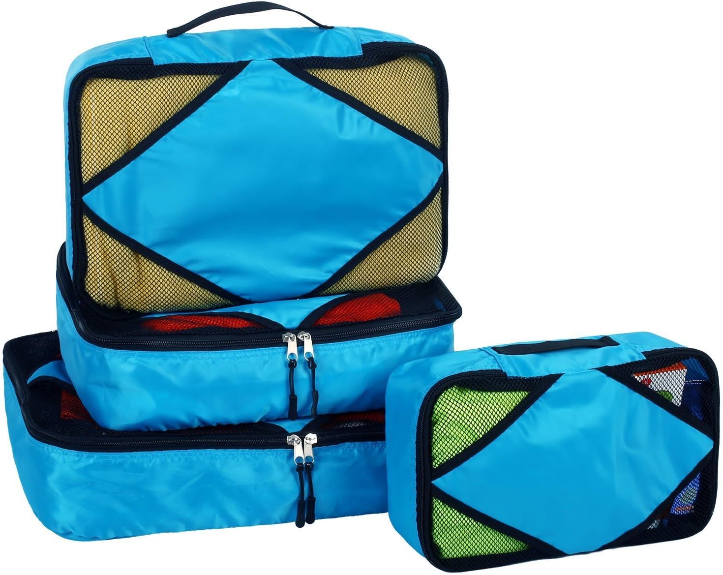Viagdo 4 Set Packing Cubes - Travel Luggage Packing Organizers