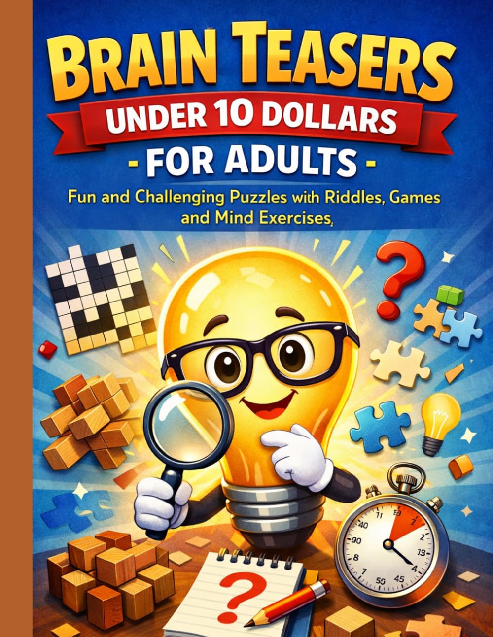 Brain Teasers Under 10 Dollars for Adults: Fun and Challenging Puzzles with Riddles, Logic Games and Mind Exercises
