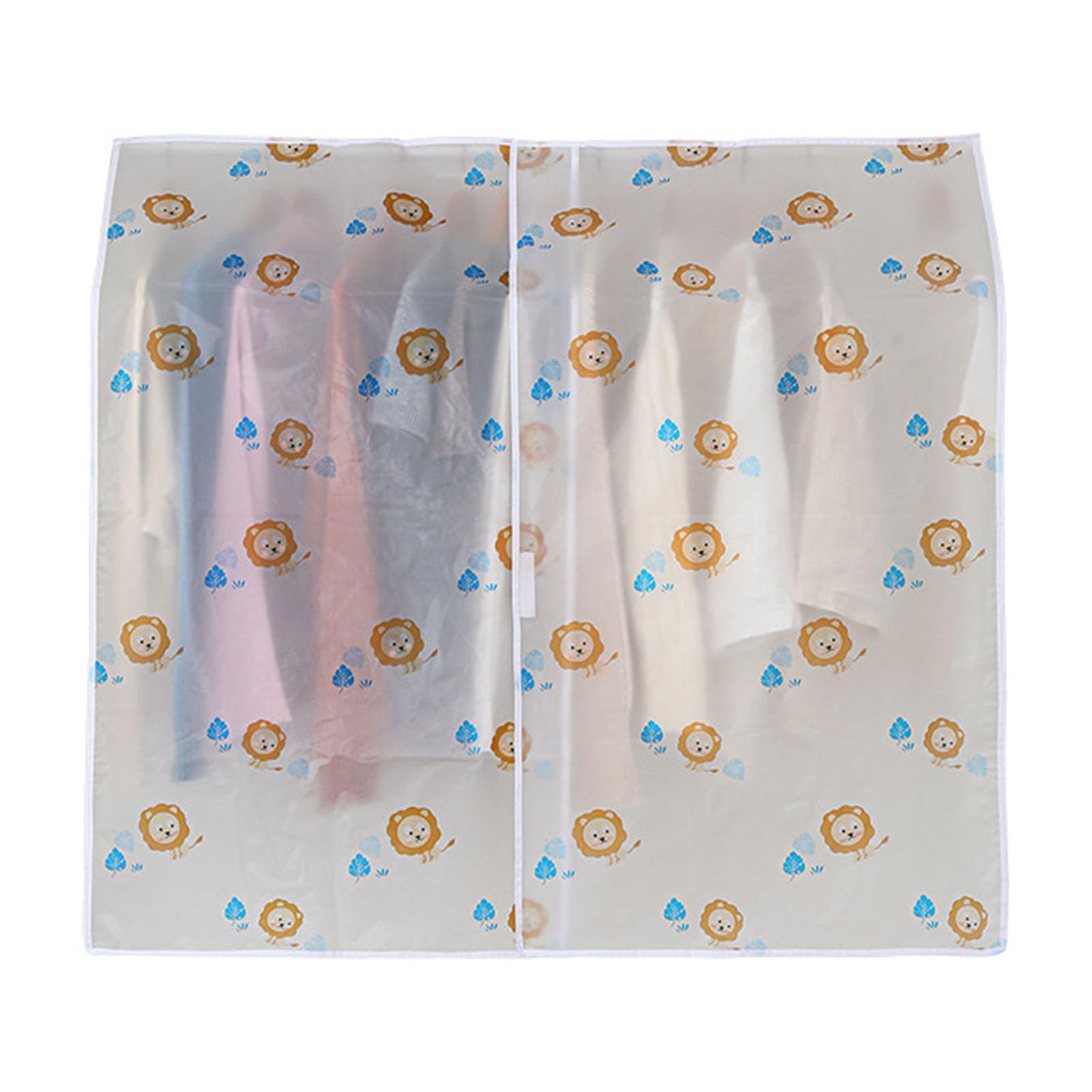 Jazuaiao Spacious Transparency Garment Protectors Hanging Closet Covers Dustproof Waterproof Clothing Rack Bag PEVA Waterproof Dustproof