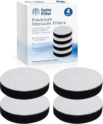Fette Filter - Filtros de aspiradora compatibles con EUREKA NEU100 NEU102 NEU10AE2 NEU10AE4 NEU10AE5 BDLCE101 BDLCE101C Airspeed Aspiradora