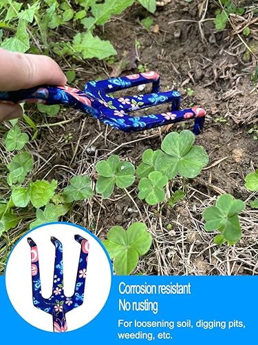 Miniatura 4 de Tijeras de podar, pala grande para tierra, rastrillo de suciedad, aflojamiento y poda diario de jardinería, antideslizantes y duraderas, regalo para