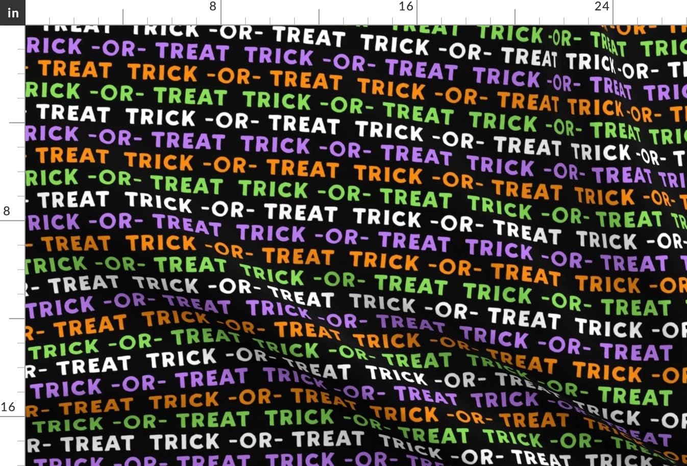 Spoonflower Fabric - Treat Multi Green Purple Halloween Printed on Minky Fabric by The Yard - Sewing Baby Blankets Quilt Backing Plush